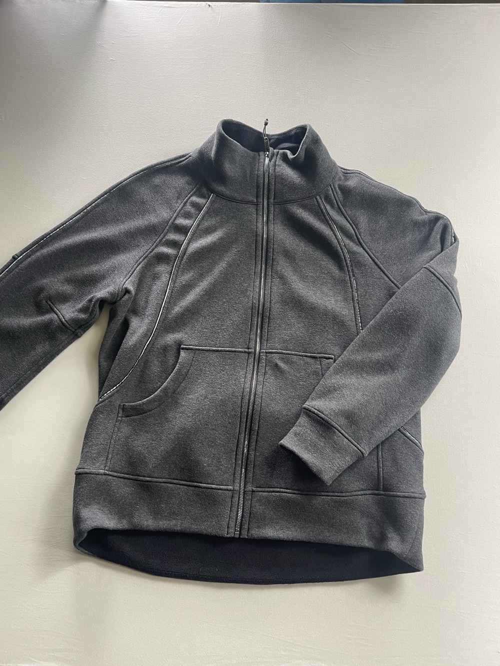 lululemon oversized, scuba funnel neck full zip, plush